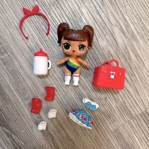 LOL Surprise! Under wraps series 4 Kansas QT rainbow doll with accessories.